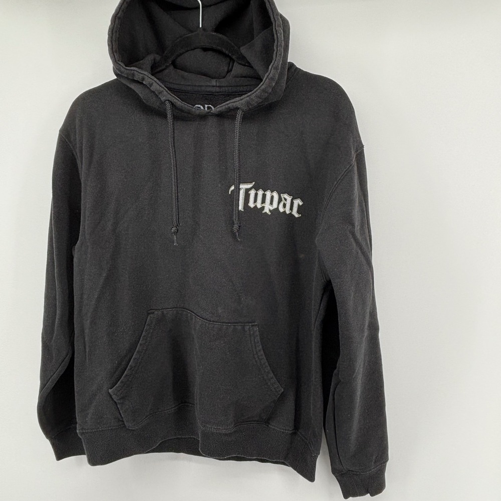 2Pac Me Against The World 1995 Album Graphic Hoodie Black Mens Small 31782119 - Picture 2 of 8